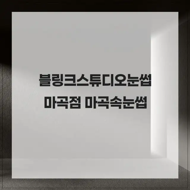 블링크스튜디오눈썹&속눈썹 마곡점 사진 1
