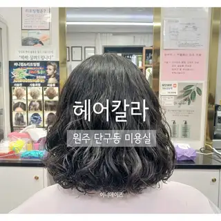헤어칼라 사진