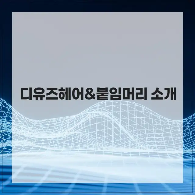 디유즈헤어&붙임머리 사진 3